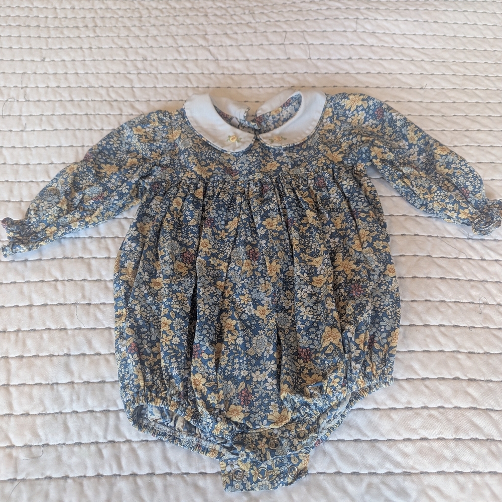 Sweet Dreams Blue Flower Onesie